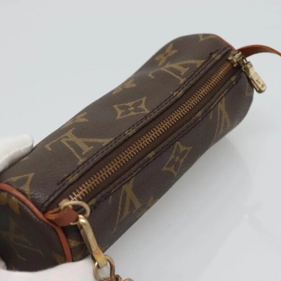 LOUIS VUITTON Monogram Papillon Pouch LV Auth - Picture 13 of 15